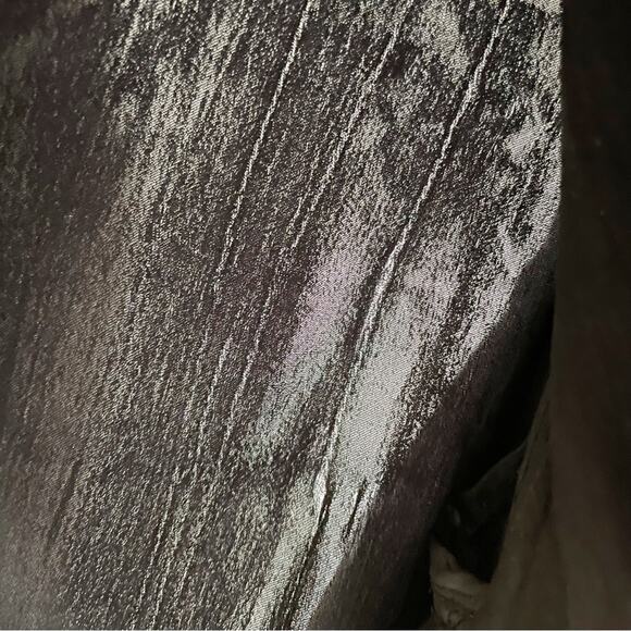 Morgan Carper Medium Cupro Silk Blend Black Cardigan - Picture 4 of 6